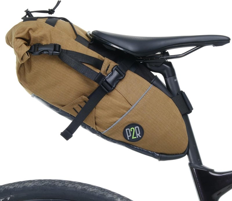 PACK2RIDE Inova Light Bike Saddle Bag - Water Resistant, Durable Cordura Fabric, Essential for Bikepacking - Under Seat Storage, Seat Bag for Road, Gravel Cycling - Image 1
